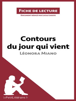 cover image of Contours du jour qui vient de Léonora Miano (Fiche de lecture)